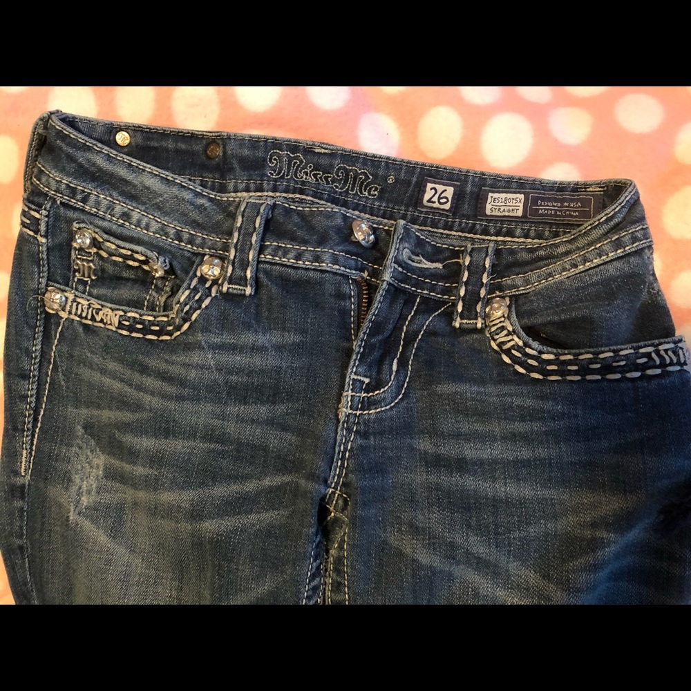 Straight Leg Miss Me Jeans